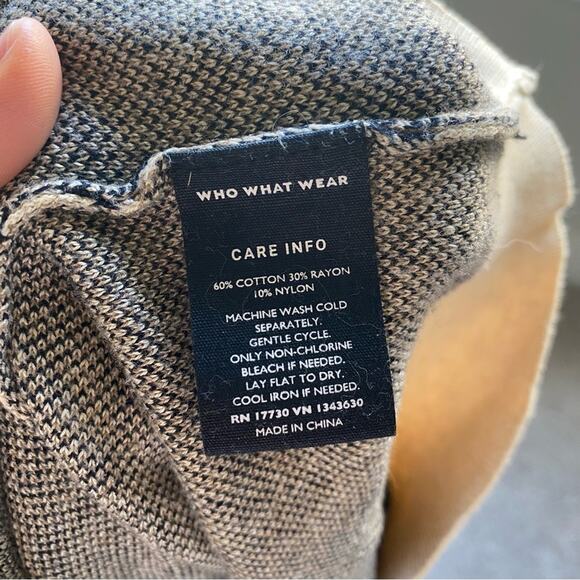 Who What Wear Target Shadow Leopard Boho Prep Casual Crewneck Pullover Sweater - Picture 4 of 6